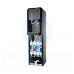 Black water dispenser with UF or RO filtration system